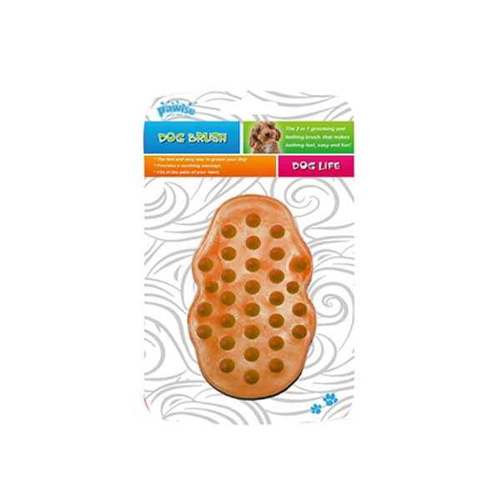 Pawise Dog Washing Brush for Gentle Bathing and Grooming