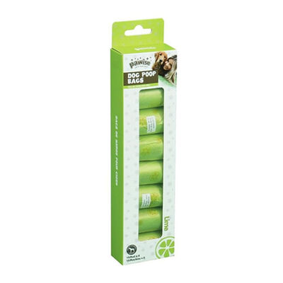 Pawise Lemon Scented Dog Waste Bags 8 Rolls 120 Count