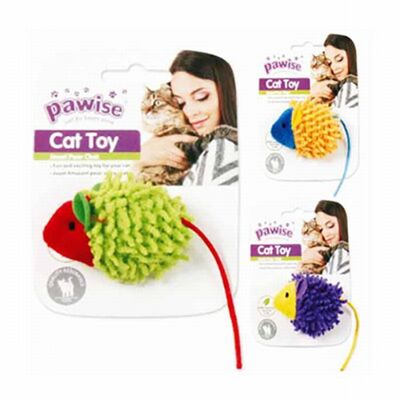 Pawise Plush Mouse Cat Toy for Interactive Play