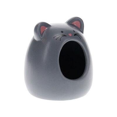 Pawise Bear Stone Rodent Hideout Durable Brown Nest 11x10x12 cm