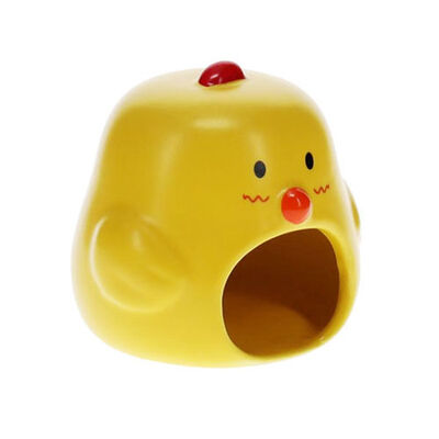 Pawise Chick Stone Rodent Hideout Durable Yellow Nest 12cm