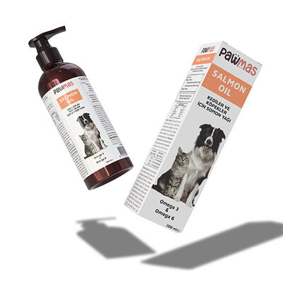 Pawmas Salmon Oil Omega 3 & 6 for Cats and Dogs 200 ml