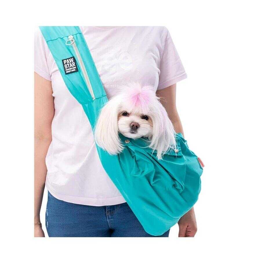 Pawstar Crossbody Cat & Small Dog Carrier Bag Mint 50x15x20 cm