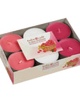 Rubin Licht Raspberry & Acerola Maxi Scented Tealights 12-Pack