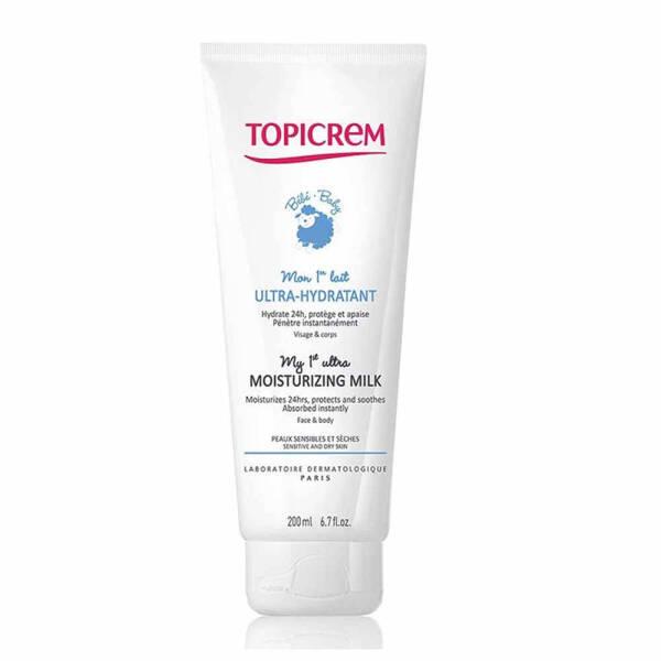Topicrem Baby Moisturizing Milk - Hypoallergenic, Paraben-Free, Gentle Skincare for Sensitive Skin - Face Cream