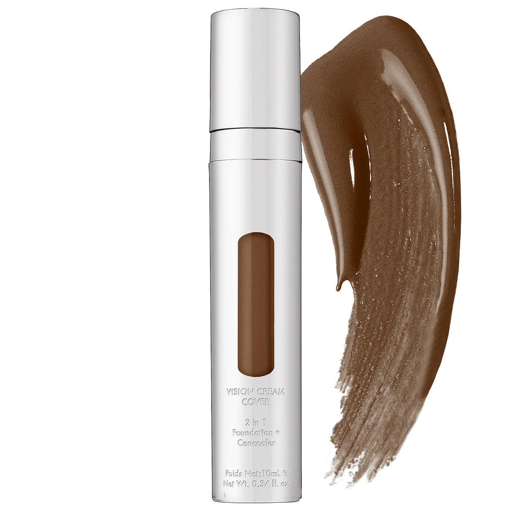 Vision Cream Cover Adjustable Foundation & Concealer - Natural Finish, Vegan, Buildable Coverage Vision Adjustable Foundation & Concealer - Natural, Buildable Coverage adjustable foundation, concealer hybrid, natural finish foundation, vegan cosmetics, clean beauty products, cream foundation, buildable coverage, natural ingredients, cruelty-free, gluten-free, sensitive skin friendly, everyday makeup, special occasion makeup