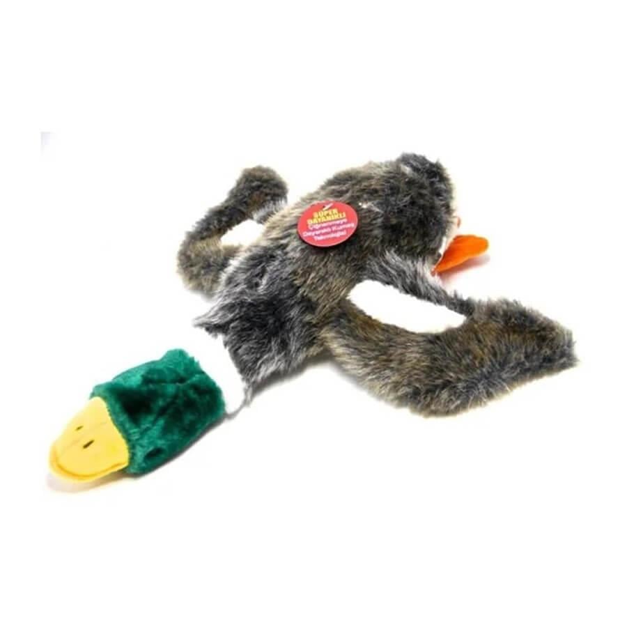 Peggy Chew It Plush Green Duck Squeaky Dog Toy