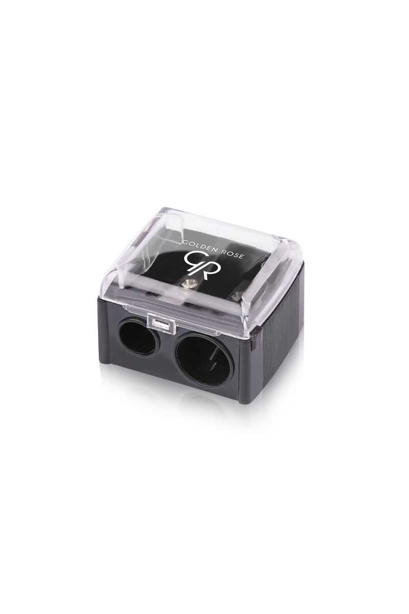 Golden Rose Dual Pencil Sharpener for Precise Makeup Tips
