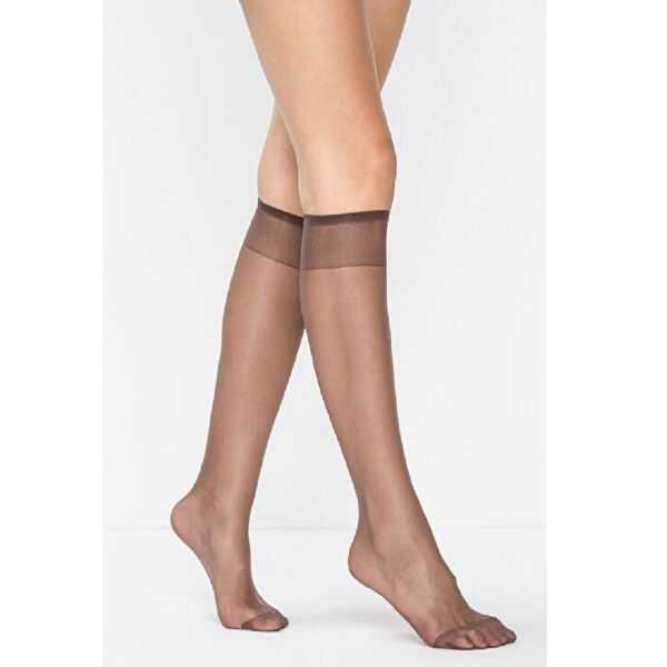 Penti Fit 15 Sheer Knee High Socks in Damson
