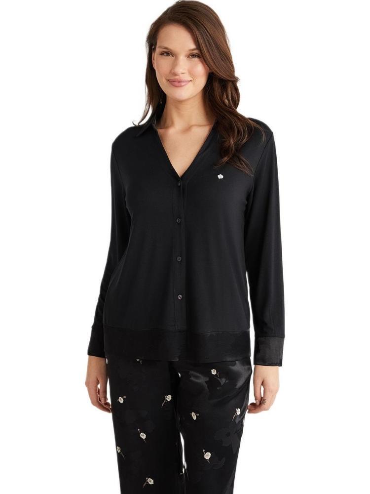 Penye Mood 9714 Women's Soft & Cozy Pajama Set in Black
