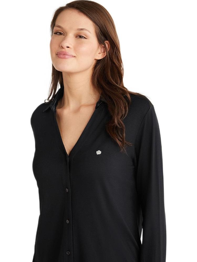 Penye Mood 9714 Women's Soft & Cozy Pajama Set in Black