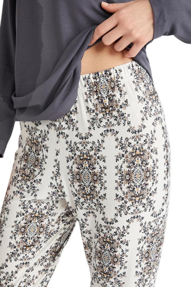 Penye Mood 9716 Women's Pajama Set in Anthracite