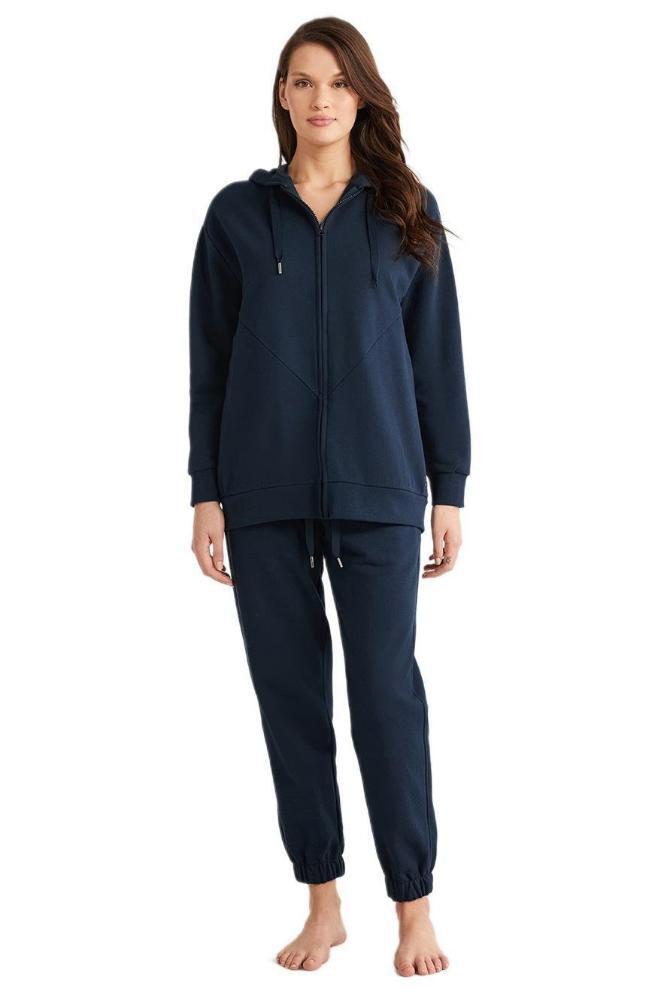 Penye Mood 9738 Women's Navy Pajama Set Comfort Fit