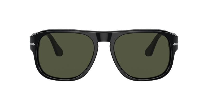 Persol 0PO3310S Square Sunglasses with Green Lenses 54mm