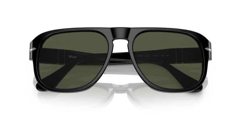 Persol 0PO3310S Square Sunglasses with Green Lenses 54mm