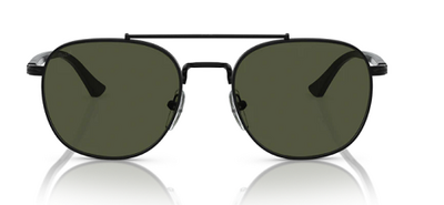 Persol 1006-S 1078/31 Black Metal Square Sunglasses 55mm