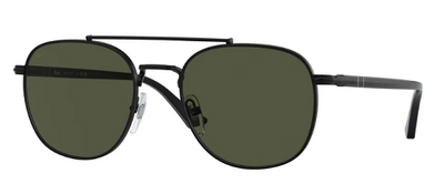 Persol 1006-S 1078/31 Black Metal Square Sunglasses 55mm