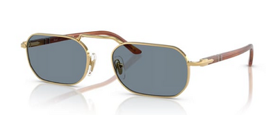 Persol 1020-S 1132/56 Gold Metal Square Sunglasses 57mm