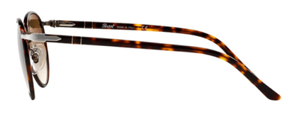 Persol 2422-S-j 992/51 Brown Metal Round Sunglasses 51mm