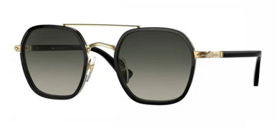 Persol 2480-S 1097/71 Black Metal Round Sunglasses 50mm