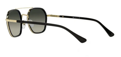 Persol 2480-S 1097/71 Black Metal Round Sunglasses 50mm
