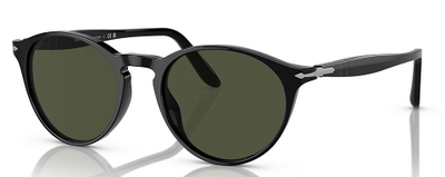 Persol 3092-S-M Classic Black Round Sunglasses 50mm