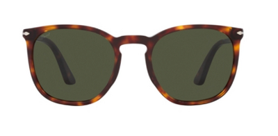 Persol 3316-S 24/31 Havana Square Sunglasses 54mm