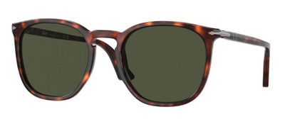 Persol 3316-S 24/31 Havana Square Sunglasses 54mm