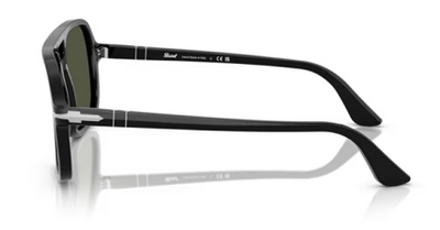 Persol 3328-S 95/31 Classic Black Square Sunglasses 58mm