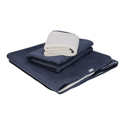Pet Comfort Lodix Vita Navy Blue Plush Dog Blanket Medium 70x100cm