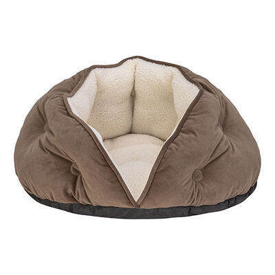 Pet Comfort Paris Brown Pet Bed with Plush Interior 60cm