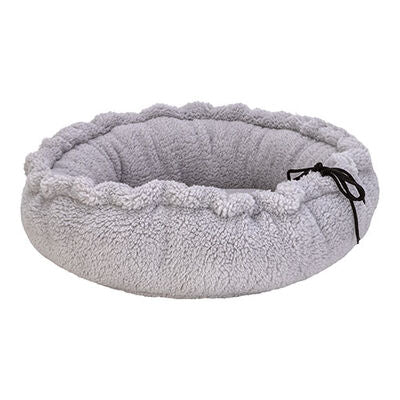 Pet Comfort Sunflower Dual-Use Plush Pet Bed in Grey 60cm