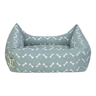 Pet Comfort Uniform Bone Mint & White Pet Bed Small 50x40cm