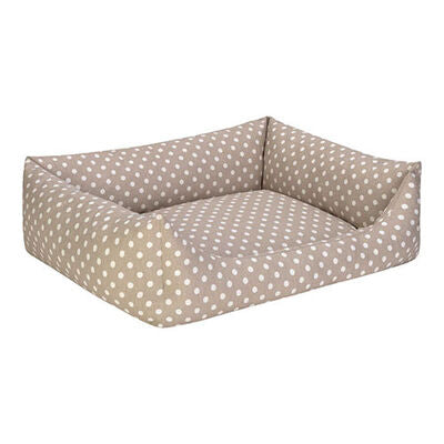 Pet Comfort Uniform Beige Polka Dot Pet Bed Medium 70x60 cm