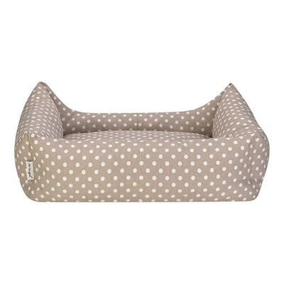 Pet Comfort Uniform Beige Polka Dot Pet Bed Medium 70x60 cm