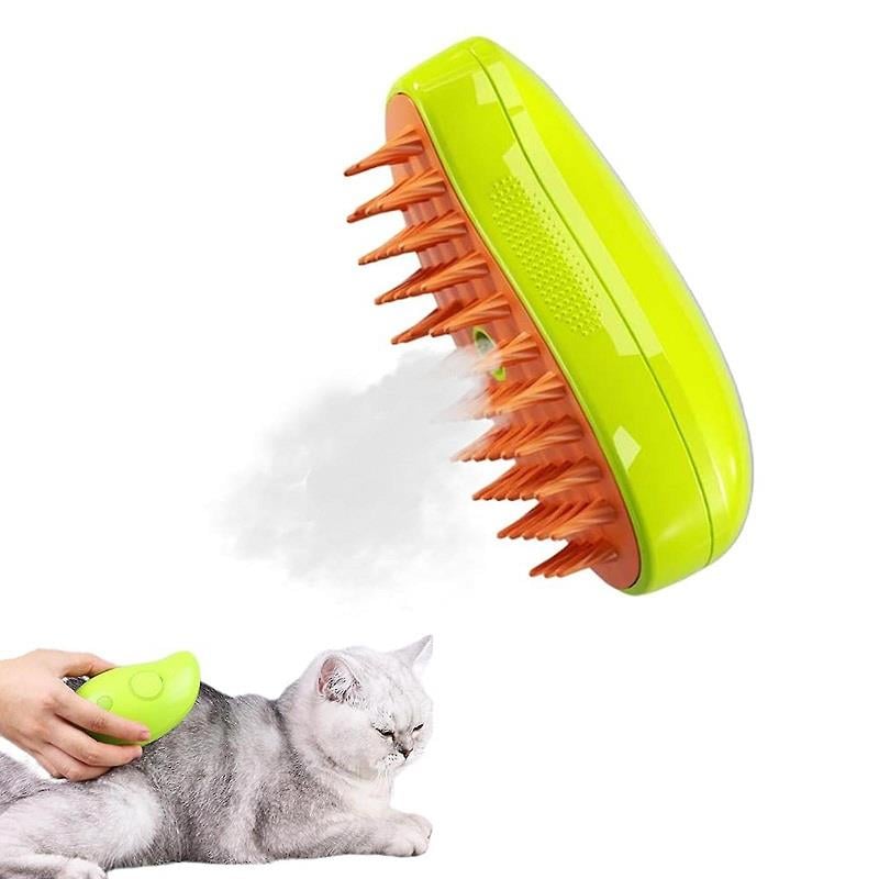 Pet Corn Steamy Pet Brush for Shedding and Massage