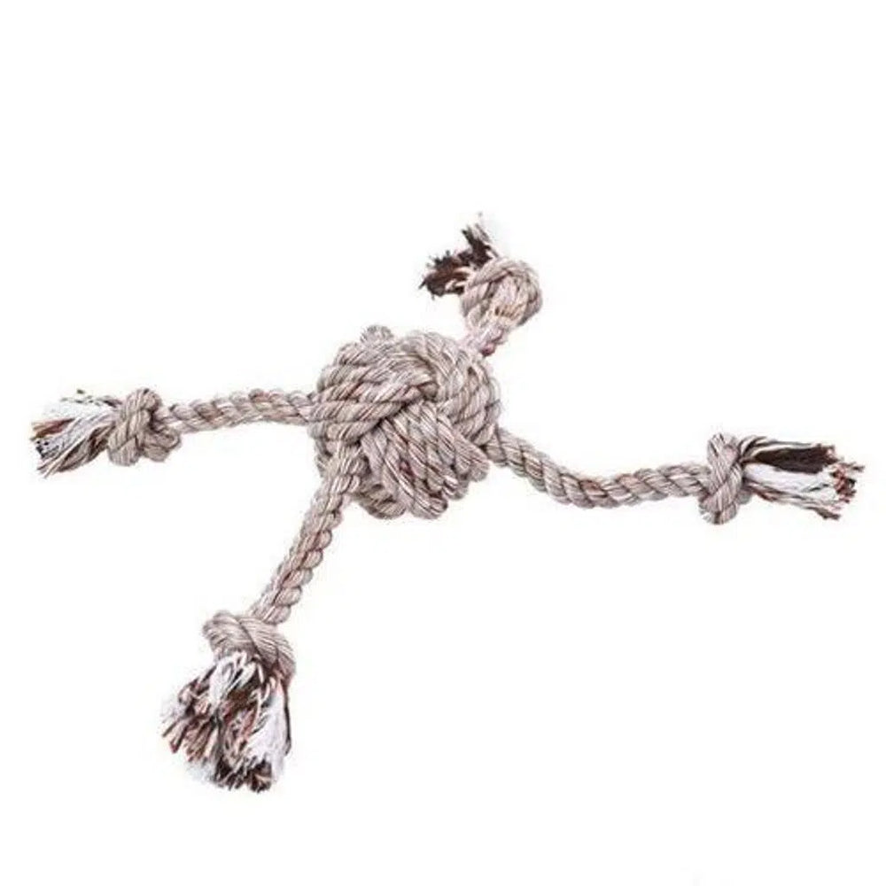 Zampa Brown Rope Dog Toy with Handle 8x32cm