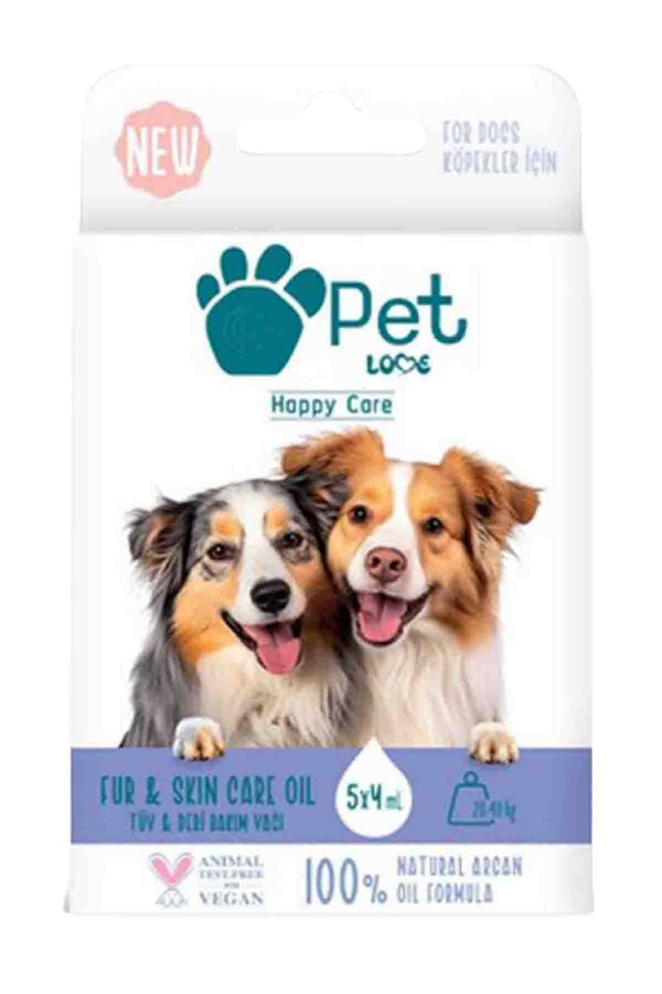 Pet Love Argan Oil Dog Coat Treatment for Large Breeds 5x4ml