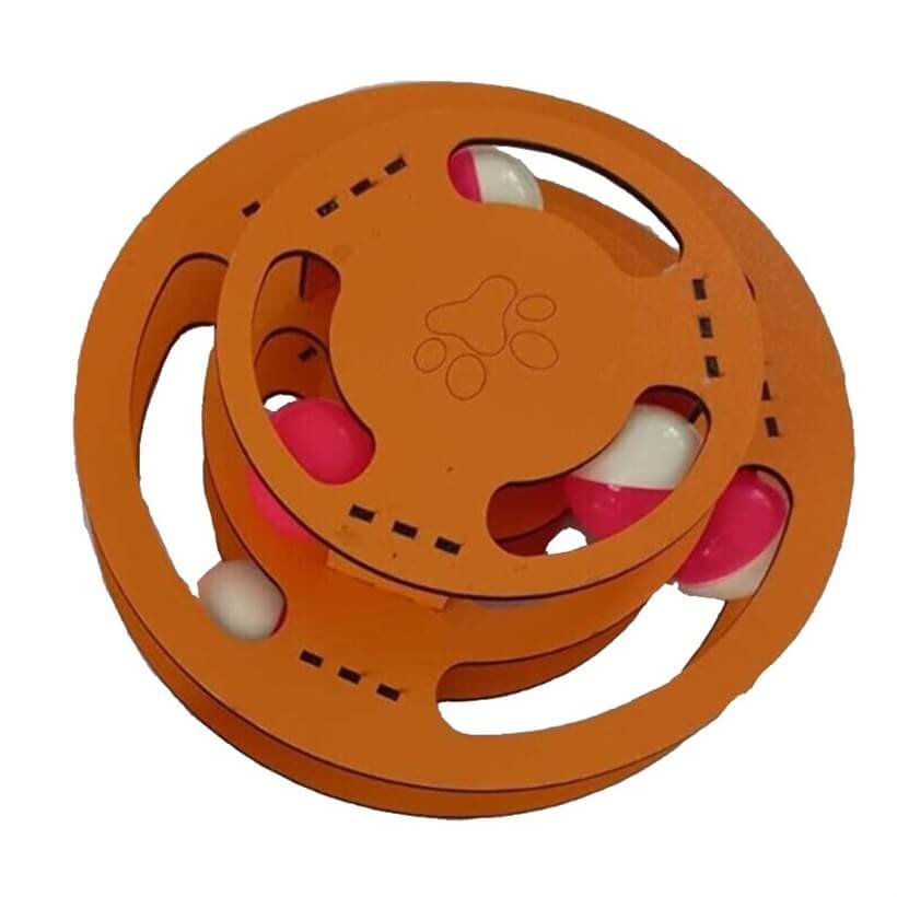 Pet Style Two-Tier Cat Play Console for Active Play