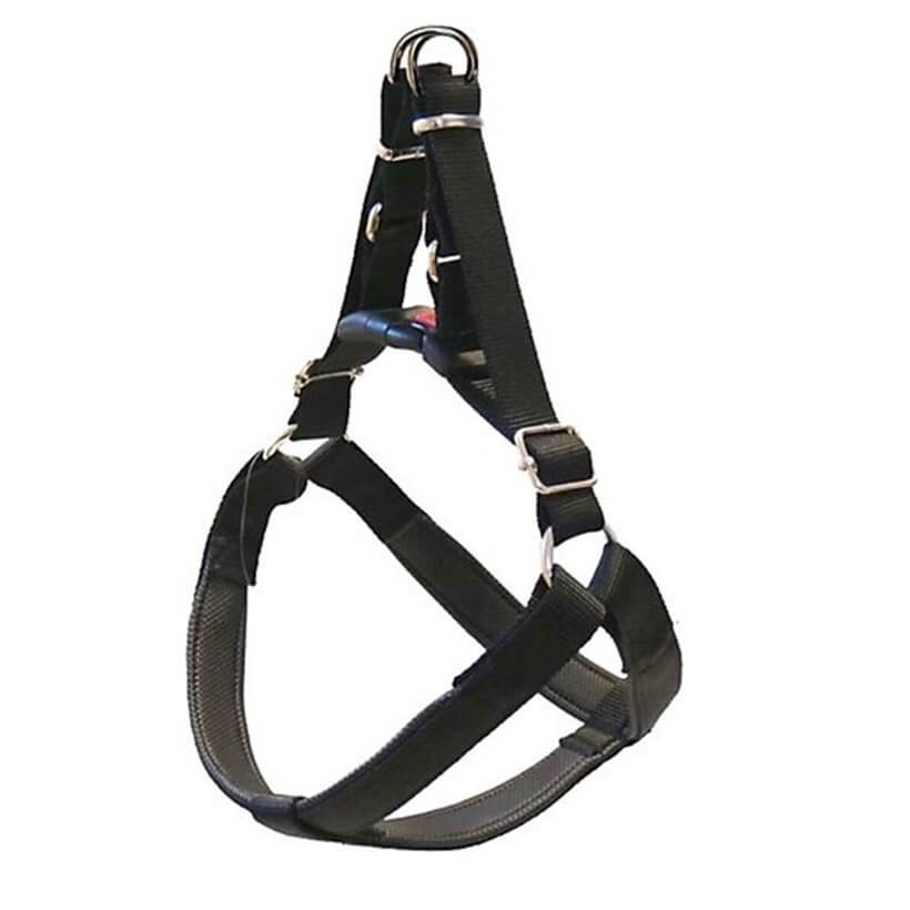 Pet Style Soft Texture Dog Harness Black Size 4