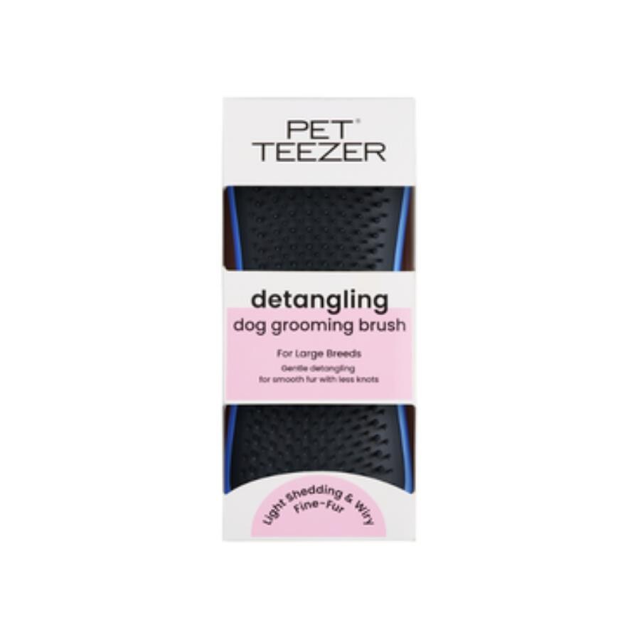 Pet Teezer Detangling Dog Brush for Knots and Tangles Grey