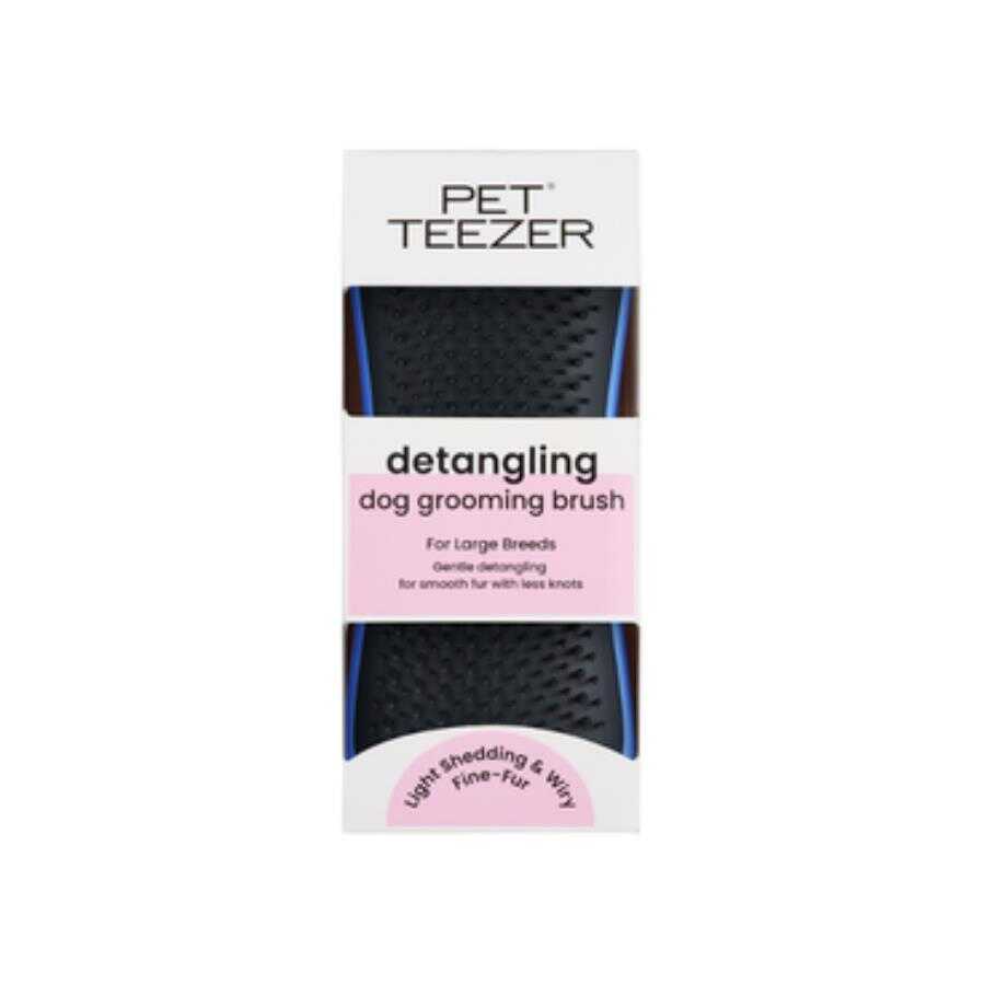 Pet Teezer Detangling Dog Brush for Knots and Tangles Grey