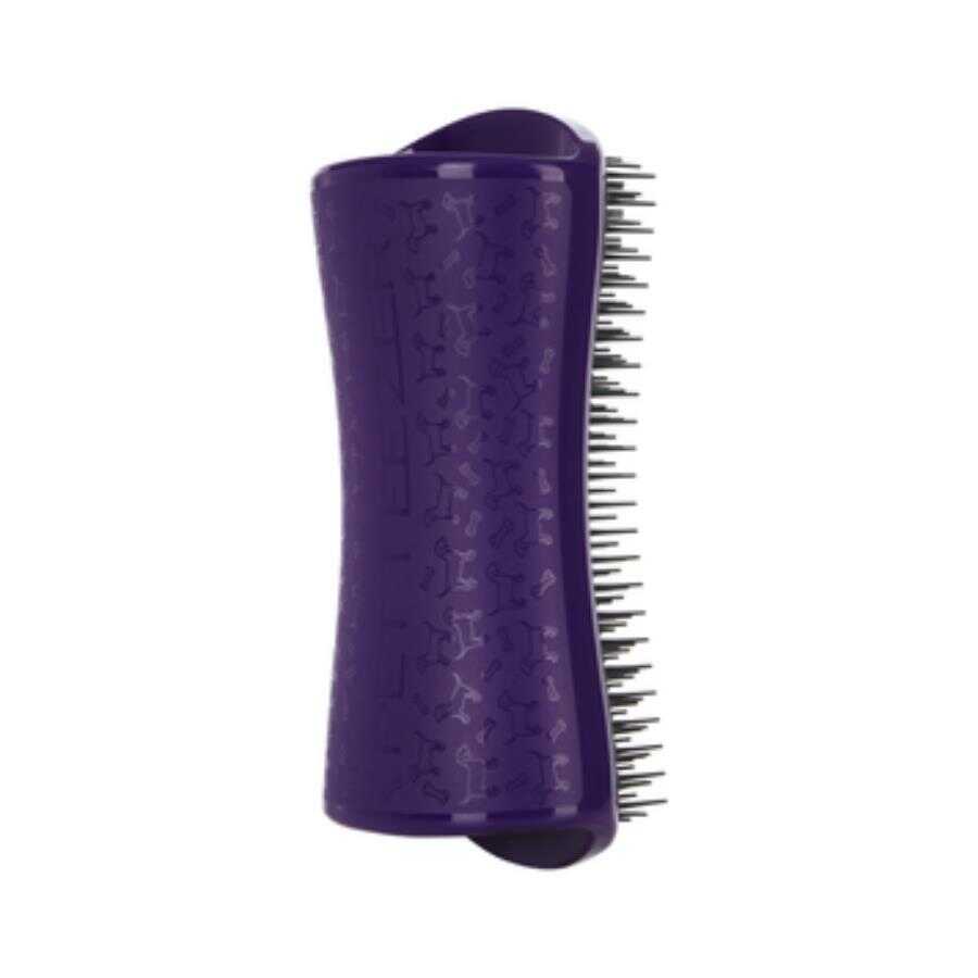 Pet Teezer De-Shedding and Dirt Removing Grey Dog Brush