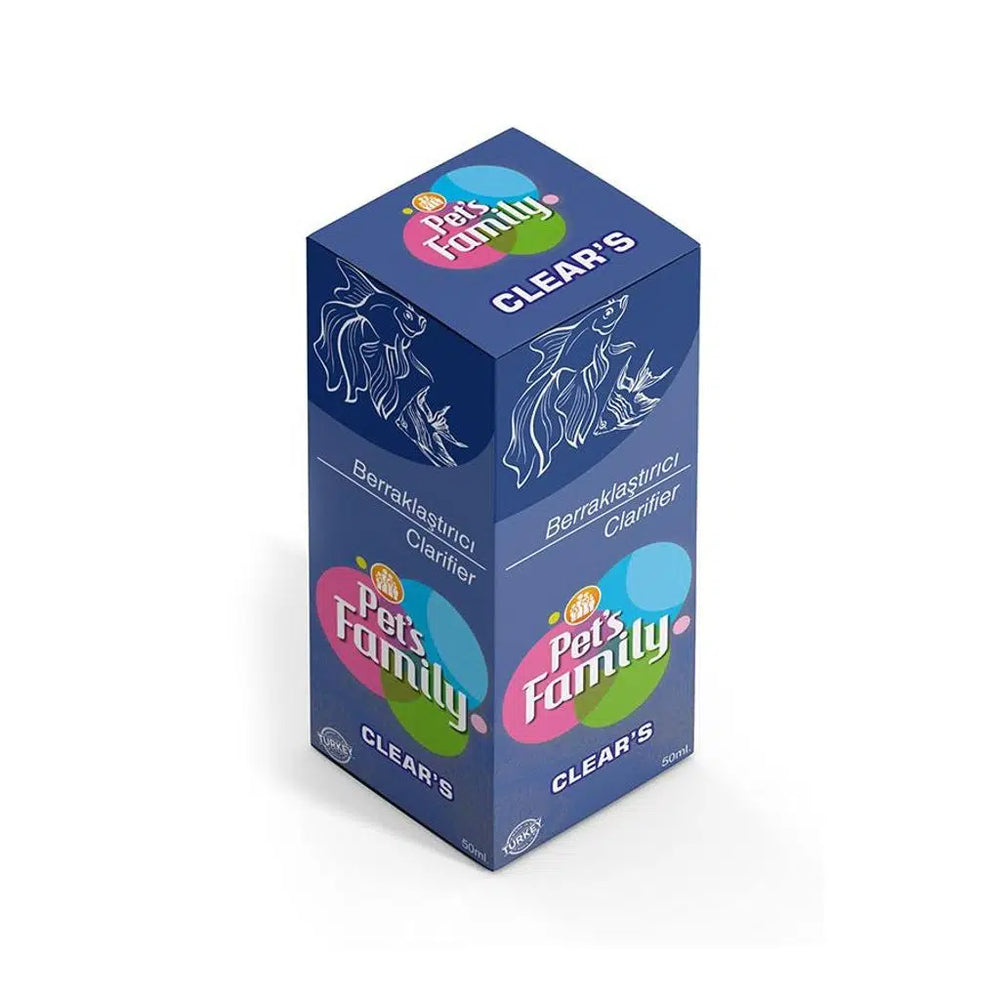 Pets Family Clears Water Conditioner for Aquariums 50 ml