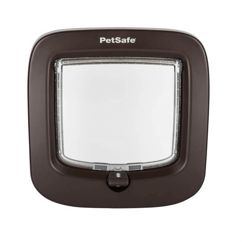 PetSafe Manual 4-Way Locking Pet Door Wood Finish 219mm