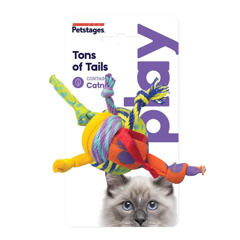 Petstages Fabric Dental Cat Toy Ball with Catnip 1 Count