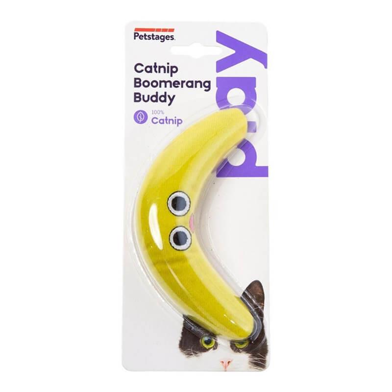 Petstages Banana Catnip Toy for Active Play and Kicking