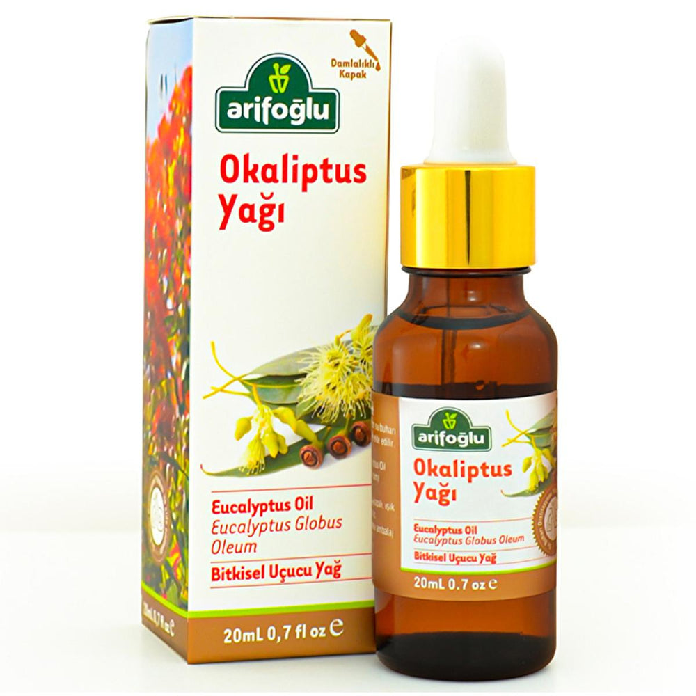 Arifoğlu Eucalyptus Essential Oil 20ml - Okaliptus Yağı for Aromatherapy & Natural Wellness - Body Oil