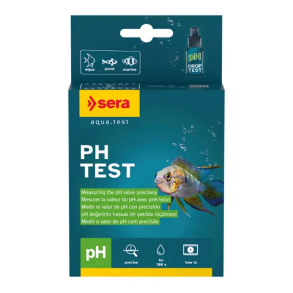 Sera pH Test 15ml - Aquarium Water pH Test Kit for Freshwater & Saltwater