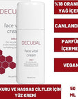 Decubal Moisturizing Face Cream for Dry & Sensitive Skin - Fragrance-Free, Natural Ingredients - 1.69 fl oz - view 2